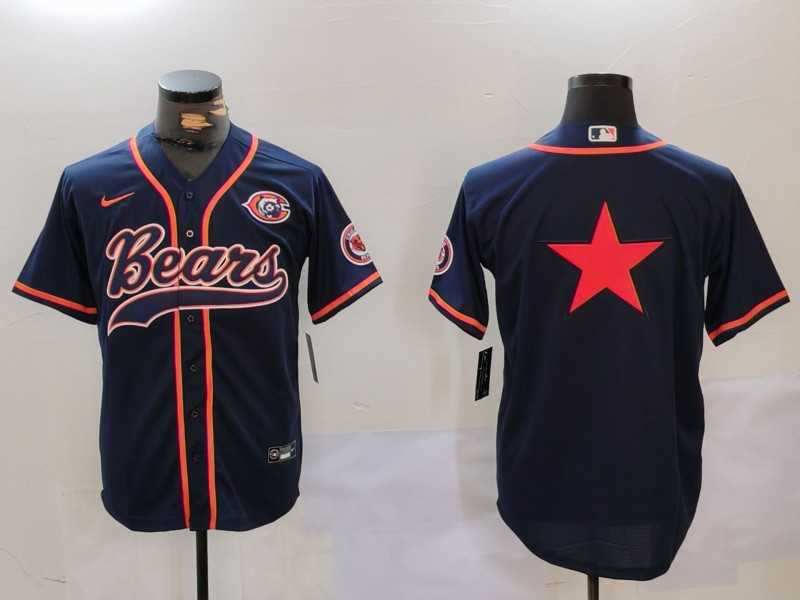 Men's Chicago Bears Blank Navy Blue With Patch Cool Base Stitched Baseball Jerseys,We sell and wholesale Men's Chicago Bears Blank Navy Blue With Patch Cool Base Stitched Baseball Jerseys on line form chian!